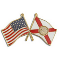 Florida & USA Flag Pin